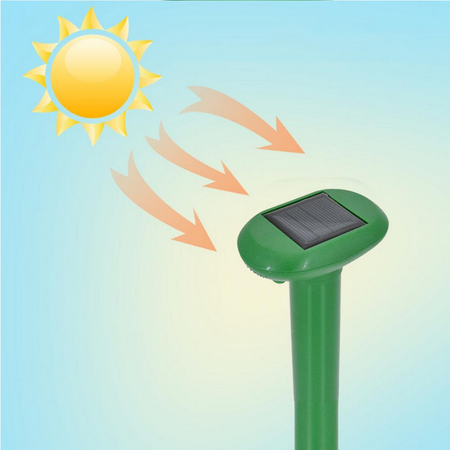 Ogrodowy solarny odstraszacz gryzoni i zwierząt (kun, myszy, szczurów, kretów) DOBERMAN KRET I GARDEN VOLT POLSKA