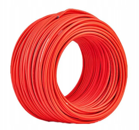 Kabel przewód solarny 6mm2 czerwony UV odporny H1Z2Z2-K do fotowoltaiki 4SUN