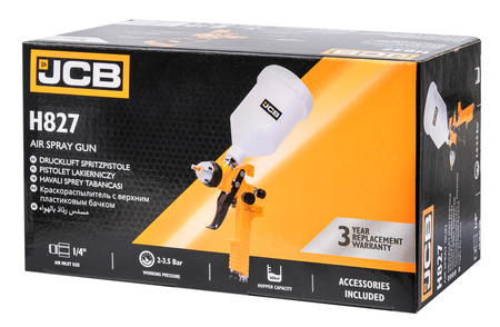 Pistolet malarski lakierniczy do malowania pneumatyczny 1.4 mm 600ml JCB