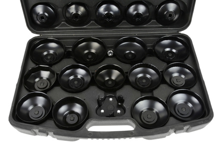 Klucze do filtrów oleju nasadowe 30 sztuk GEKO