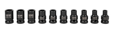 Zestaw nasadki udarowe głębokie do klucz pneumatyczny 1/2" 33el 8-32mm JCB