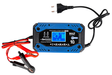 Prostownik akumulatorowy ładowarka AGM LiFEPO4 LCD 12V 24V 5A 10A Volt Polska