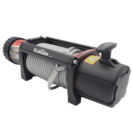 Wyciągarka elektryczna 24v 13000 LBS hunter z liną stalową TITANIUM WINCH