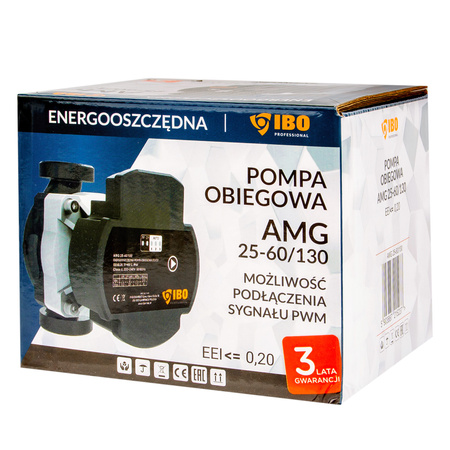 Pompa obiegowa elektryczna IBO AMG 25/60/130 PWM