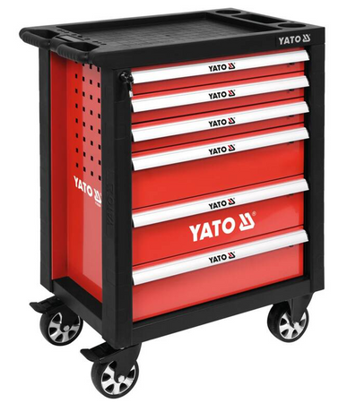 Szafka serwisowa wózek narzędziowy 6 szuflad skrętne koła YT-55299 YATO
