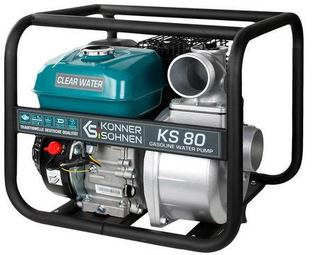 Pompa spalinowa do wody czystej motopompa ogrodowa KS80 7kM 1000l / min Konner&Sohnen KS