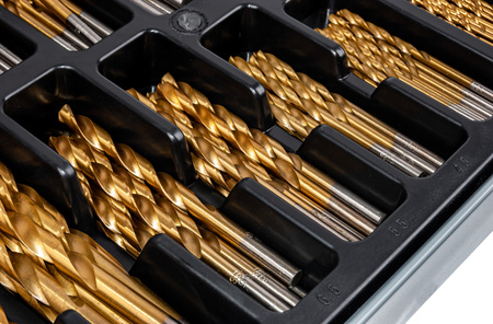 Zestaw wierteł tytanowych do metalu (wiertła) 170 sztuk FALON-TECH