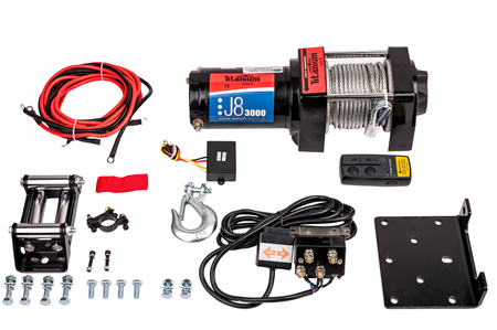 Wyciągarka elektryczna 3000 LBS ATV J8 Titanium Winch