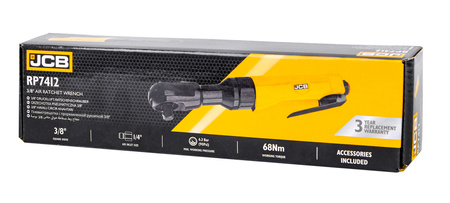 Grzechotka nasadowa pneumatyczna 3/8" klucz kątowy do kompresora 68Nm JCB