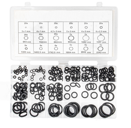 Oringi gumki uszczelki gumowe olejoodporne 225 sztuk FALON-TECH