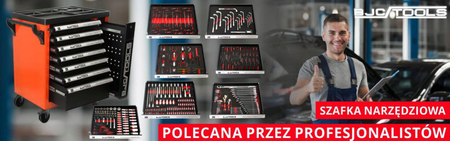 Profesjonalna Szafka Narzędziowa Wózek Warsztatowy 7 szuflad 298 el BJC