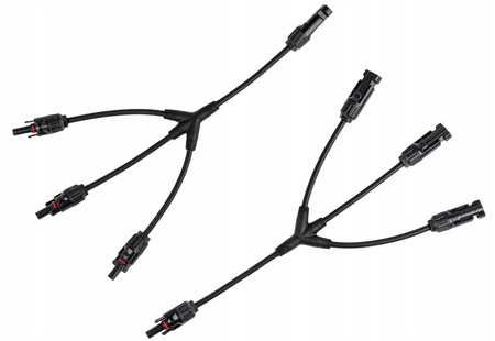 Para złączy konektorów, długich, trójników z kablem MC4 PV (+) i (-) VOLT POLSKA