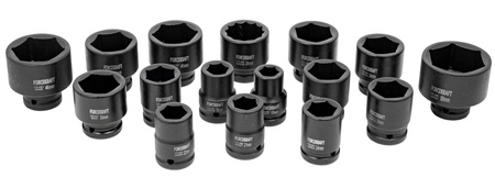 Klucze Nasadowe Udarowe 3/4" 6-kątne 21 el FORCEKRAFT