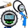 Pistolet do pompowania kół duży manometr lcd pompka samochodowa 16 bar FORSAGE