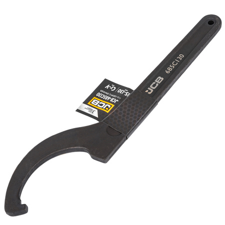 Klucz hakowy z noskiem pazurem nastawny do nakrętek 115-130 mm JCB