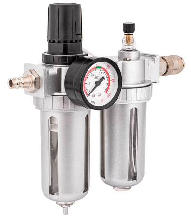 Odwadniacz filtr powietrza reduktor naolejacz do sprężarki kompresora 1/2" GEKO