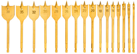 Zestaw wierteł łopatkowych piórkowych do drewna 6-38 mm 16el FALON-TECH