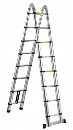 Drabina teleskopowa przegubowa aluminiowa 5m 150kg GEKO