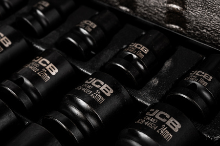 Zestaw nasadki udarowe głębokie do klucz pneumatyczny 1/2" 33el 8-32mm JCB