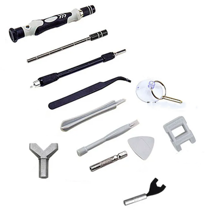 Narzędzia śrubokręty precyzyjne wkrętak bity torx do elektroniki 115 el SILVER