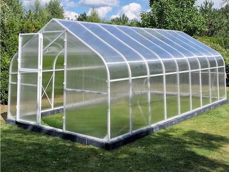Szklarnia ogrodowa poliwęglan premium plus 300x400 12m2 kolor biały PTF