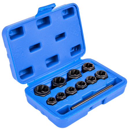 Nasadki do zniszczonych ZERWANYCH śrub 11 elementów FALON-TECH