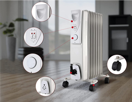 Grzejnik elektryczny olejowy 9-żeberek COMFORT 2000W VOLT POLSKA