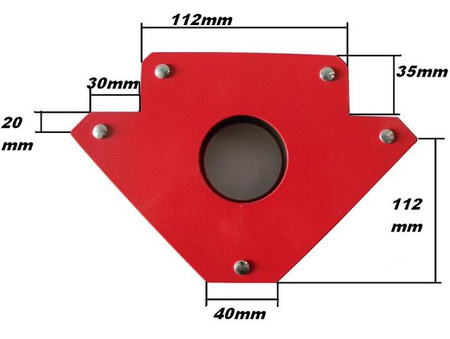 Magnetyczny kątownik spawalniczy udźwig 34,5 kg FALON-TECH