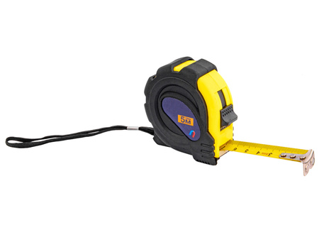 Miara zwijana taśma z blokadą 5mx19mm metrówka SILVER