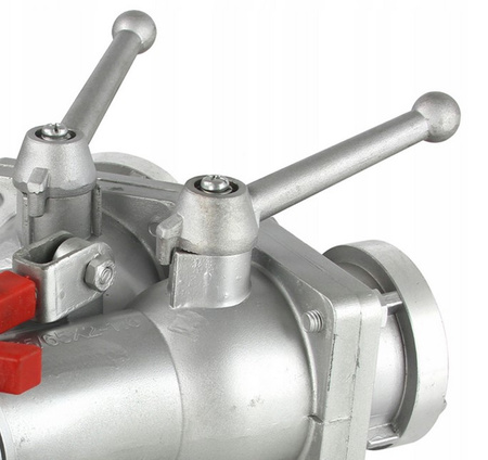 Rozdzielacz kulowy 3" do 2x2" złącze przyłącze na wąż strażacki do wody MAR-POL