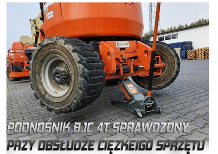 Podnośnik niskoprofilowy samochodowy 95-550 mm + guma lewarek żaba 4T BJC
