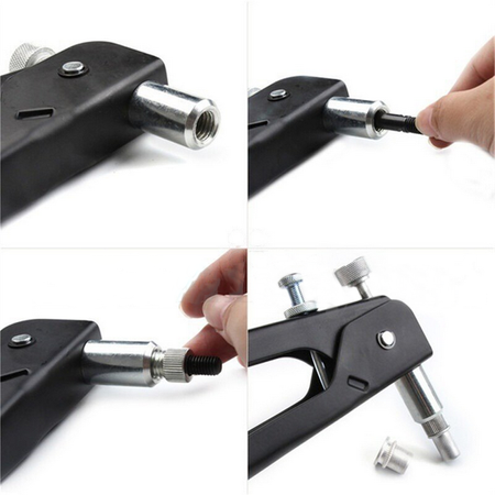 Nitownica ręczna z 5 końcówkami do nitonakrętek M3-M8 + 100szt nitów nitonakrętek FALON-TECH