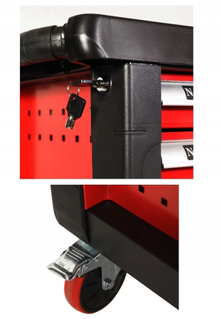 Profesjonalna Szafka Narzędziowa Wózek Warsztatowy 7 szuflad 333 el TRADE HOUSE