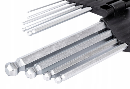 Klucze imbusowe imbus z kulką 1,5-10 mm CRV 9 sztuk FALON-TECH