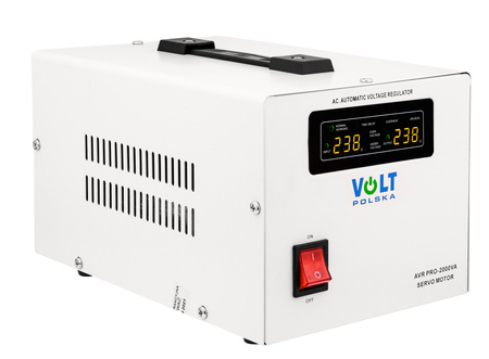 Stabilizator napięcia AVR PRO 2000 VA SERVO 3% do agregat VOLT POLSKA
