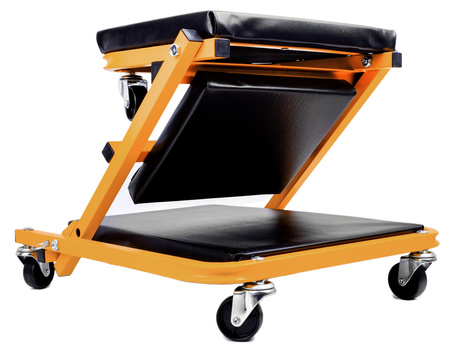 Leżanka warsztatowa składana taboret leżak 2w1 siedzisko stołek 150kg FORSTIME