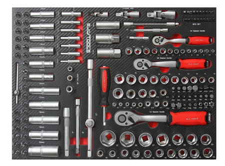 Profesjonalna Szafka Narzędziowa Wózek Warsztatowy 7 szuflad 306 el BJC