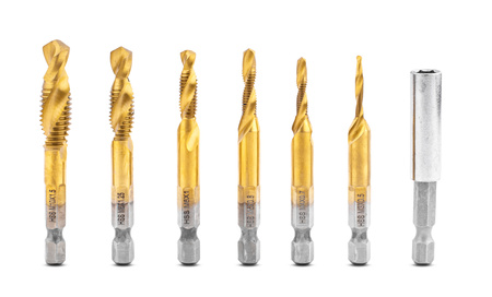 Zestaw wierteł gwintujących M3-M10 HSS z powłoką tytanową 6szt SILVER