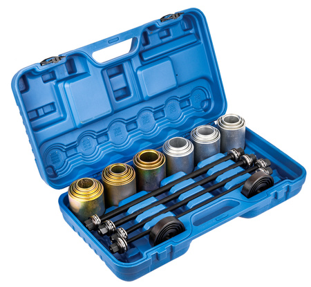 Zestaw ściągaczy ściągacz tulei wahacza łożysk sworzni adaptery 26el ROCKFORCE