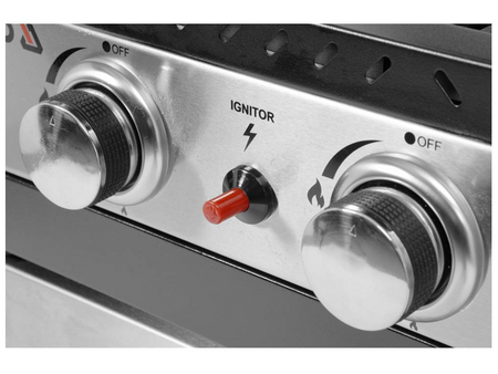 Grill ogrodowy gazowy 3+1 szafka pokrywa inox stal nierdzewna 11,2 KW YATO