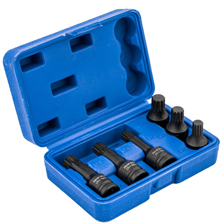 Nasadki udarowe SPLINE 1/2" M14 M16 M18 FALON-TECH