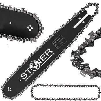 Prowadnica do piły stihl 35cm 3/8 1,3 + 2 łańcuchy Silver