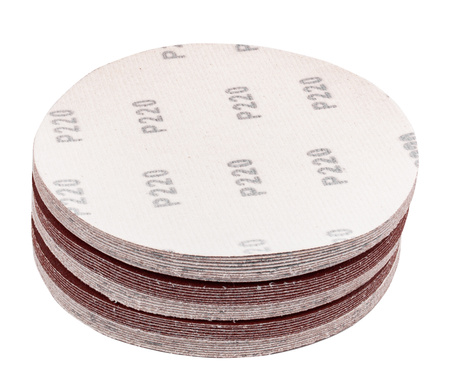Papier ścierny na rzep krążek dysk 150mm P220 50szt SILVER