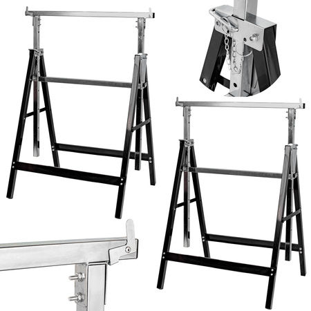 Kobyłka stojak koziołek warsztatowy składany regulowany 150kg 80-130cm P.S. Trading 