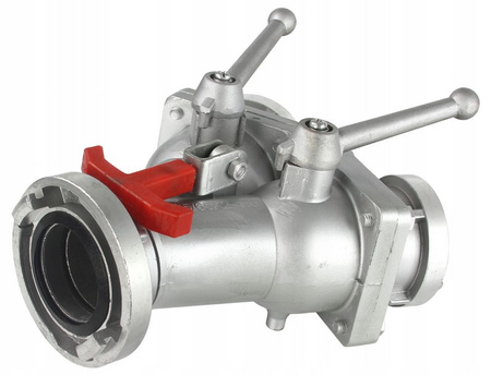 Rozdzielacz kulowy 3" do 2x2" złącze przyłącze na wąż strażacki do wody MAR-POL