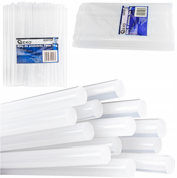 Wkłady do kleju na gorąco 1kg 200mm x 7mm GEKO
