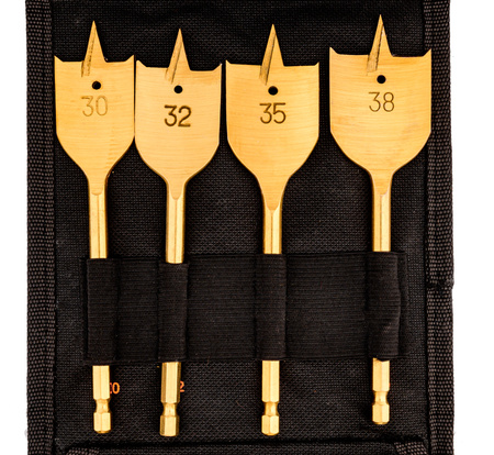 Zestaw wierteł łopatkowych piórkowych do drewna 6-38 mm 16el FALON-TECH