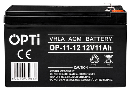 Akumulator AGM OPTI 12V 11Ah Bezobsługowy VOLT POLSKA