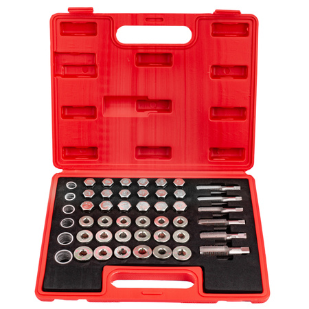 Zestaw naprawczy do gwintów korków olejowych 114 elementów SILVER