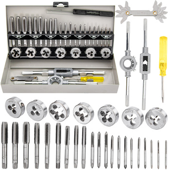 Zestaw narzynki gwintowniki kalibrowniki M3-M12 32 el GEKO